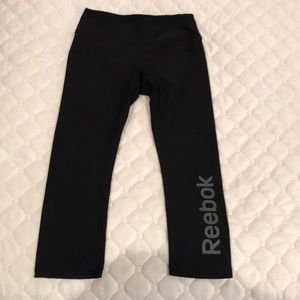 Reebok black crops